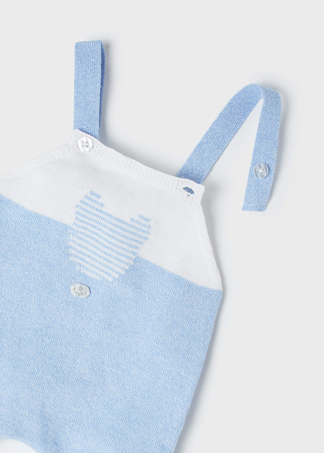 Conjunto new born peto tricot