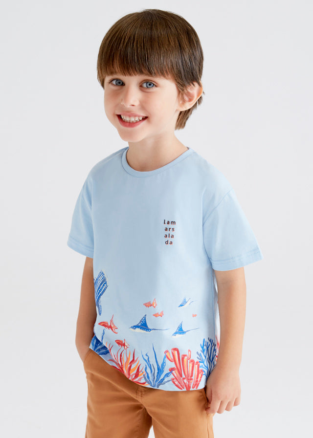 Camiseta m/c fondo marino