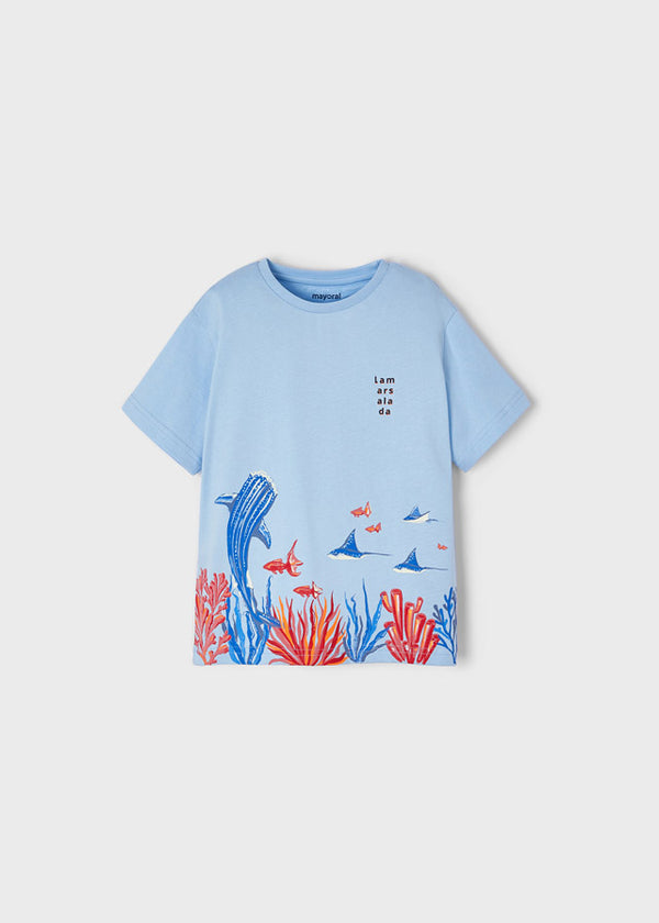 Camiseta m/c fondo marino
