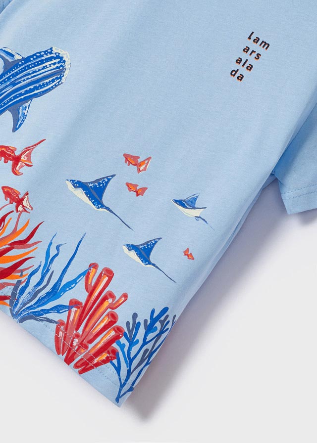 Camiseta m/c fondo marino