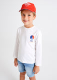 Camiseta m/l bordados isla