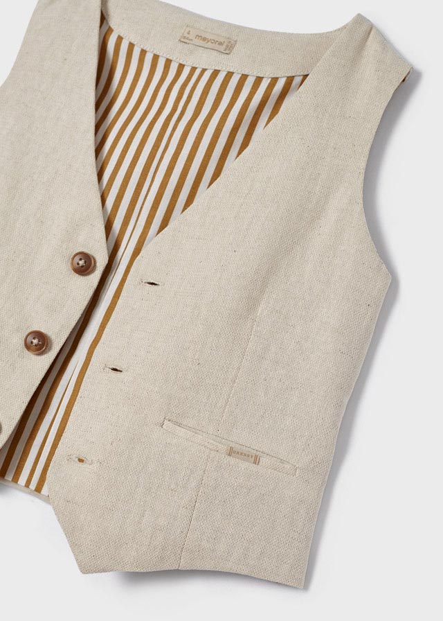 Chaleco lino tailoring
