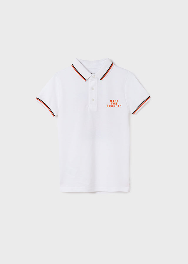 Polo m/c print espalda