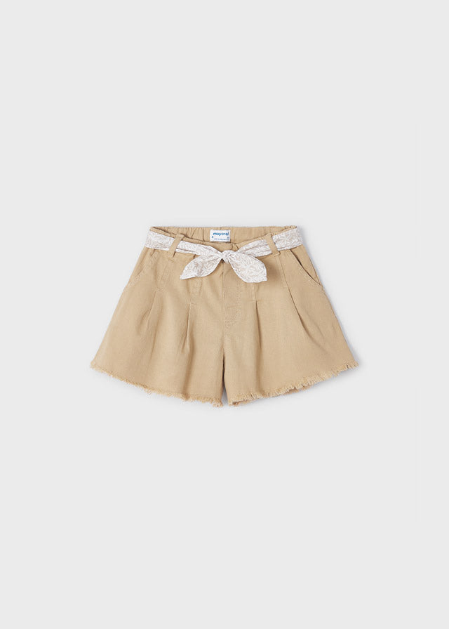 Pantalon corto sarga