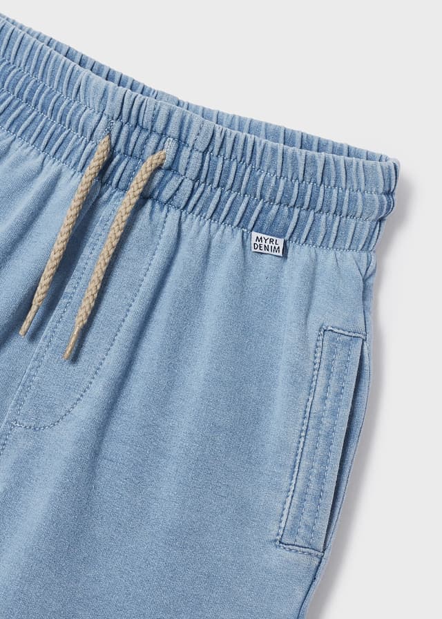 Pantalon jogger felpa denim