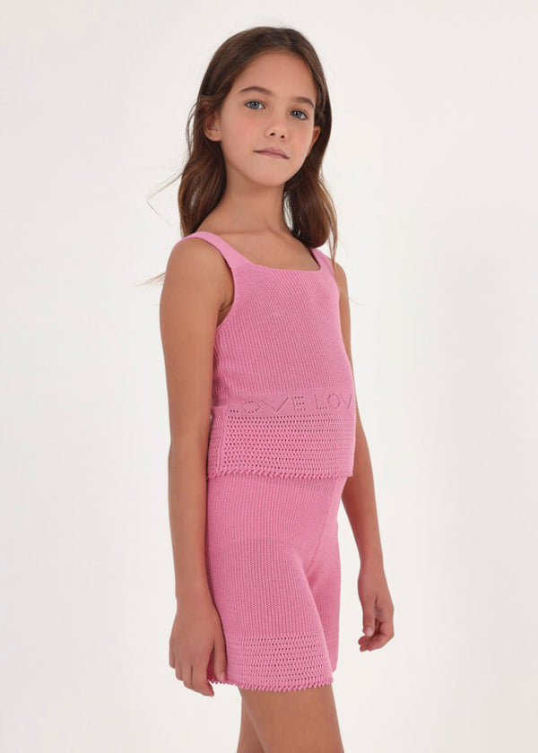 Conj. short tricot