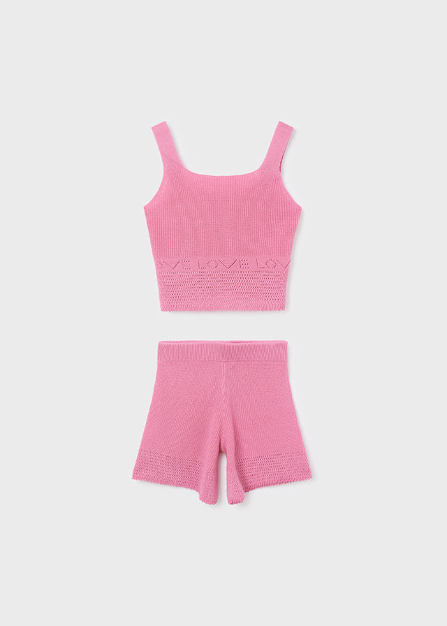 Conj. short tricot