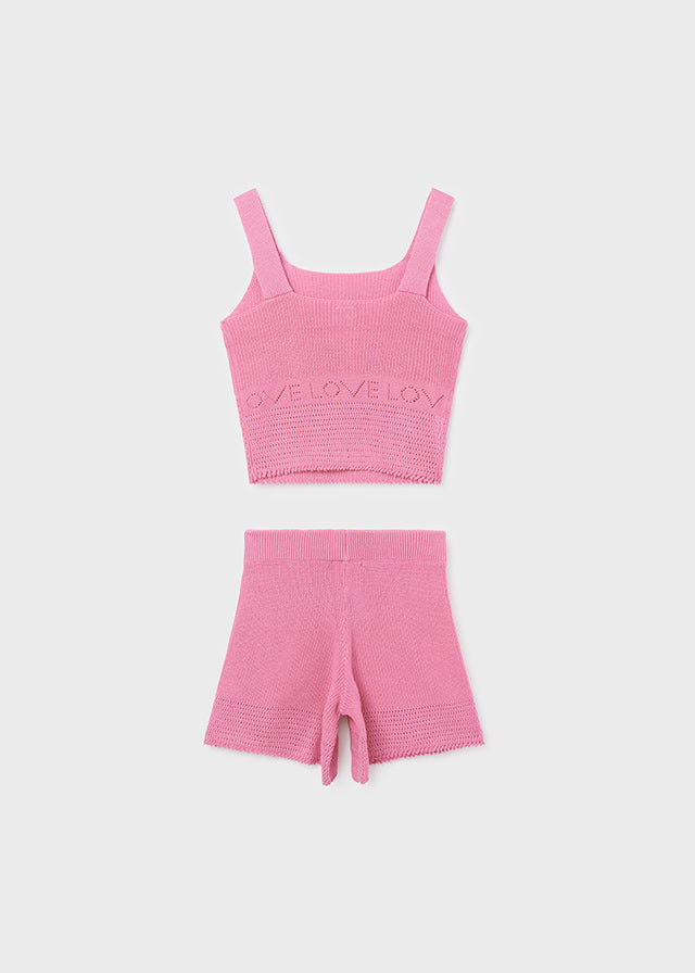 Conj. short tricot