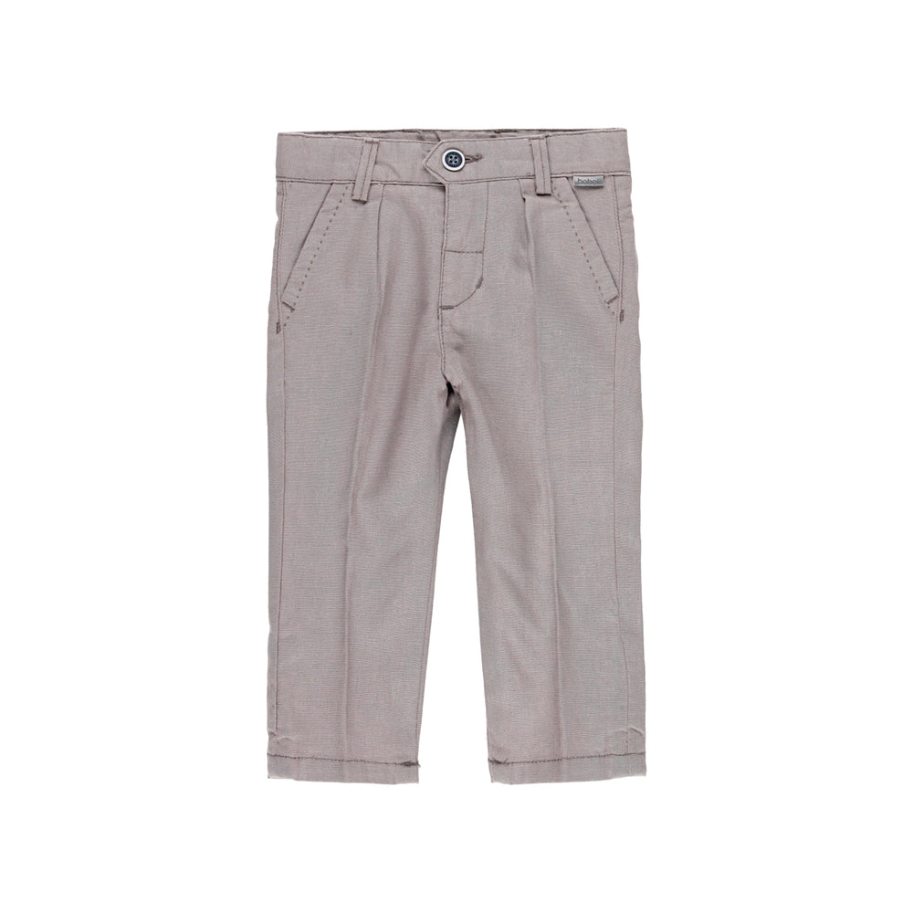 Conjunto pantalon lino y camisa lino m/l de bebe niño
