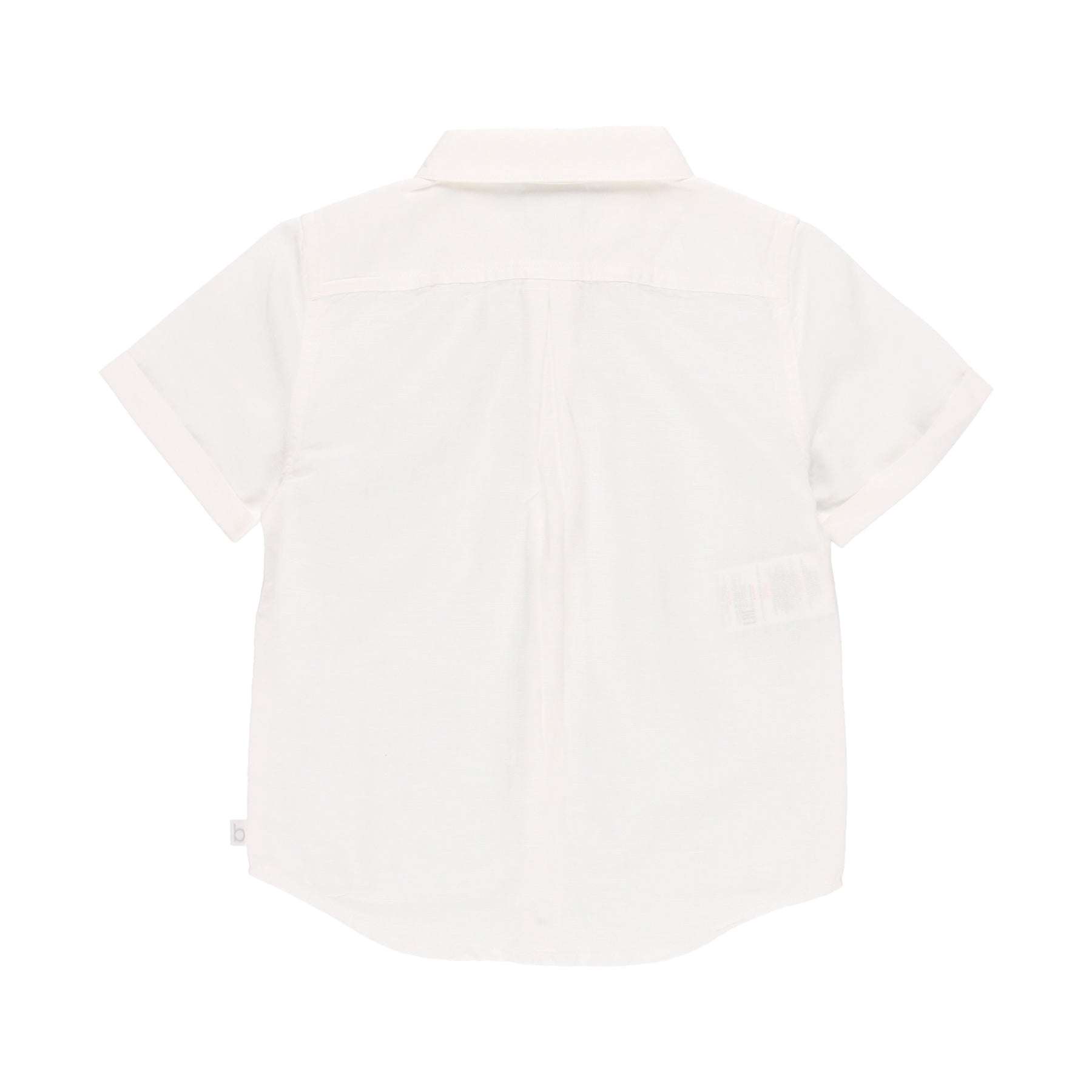 Camisa lino manga corta de niño