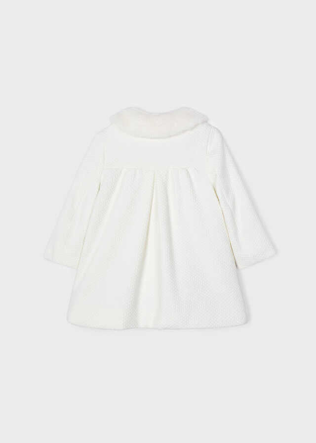 Structured knit coat