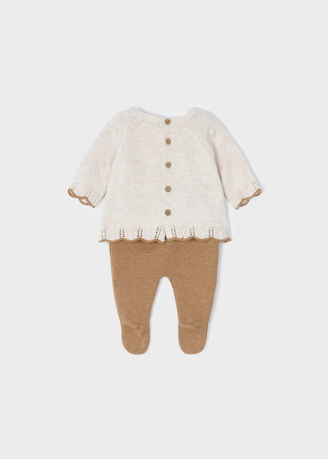 Conj. polaina tricot