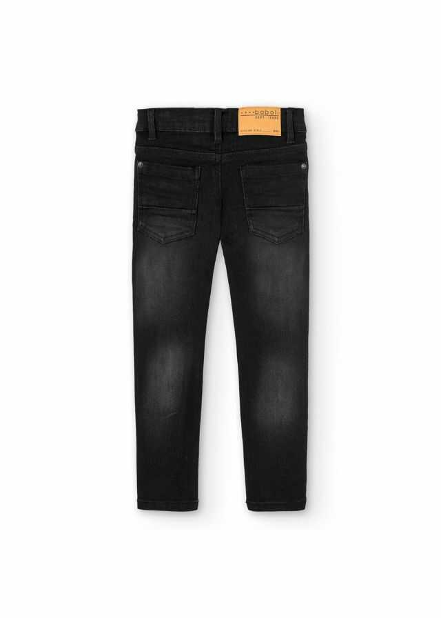 Pantalón denim elástico de niño