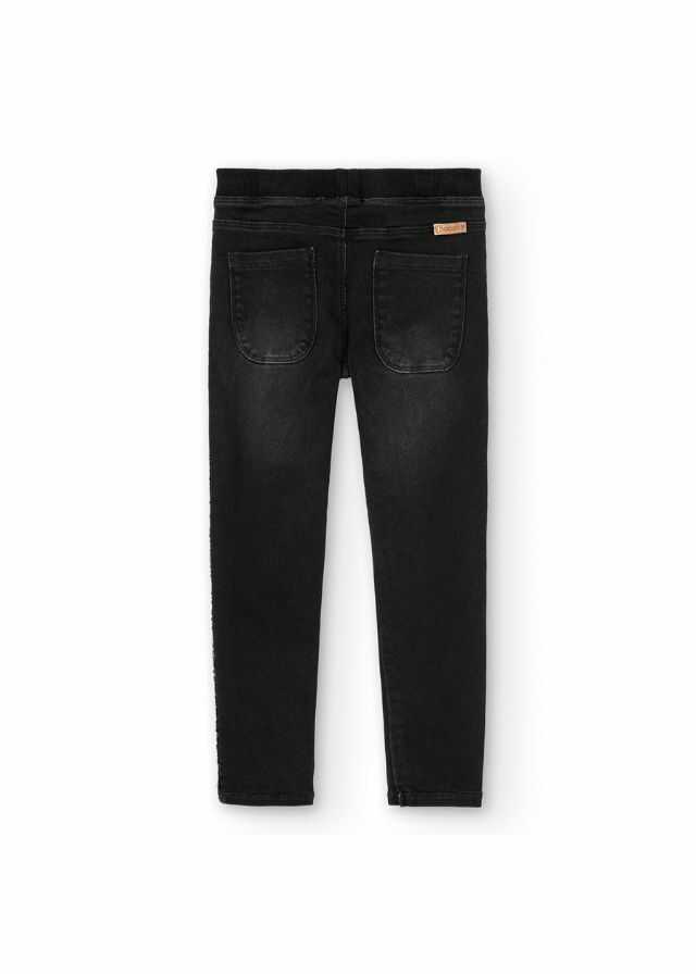 Pantalon denim punto elastico de niña