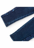 Pantalon denim punto elastico de niña