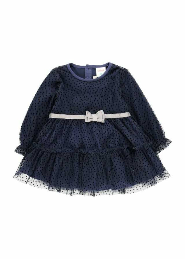 Vestido tul topitos con leotardo canale lurex
